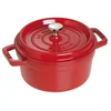 slomart Cocotte Staub iz litega železa, trsa rdeča, premera 18 cm, 2.7 kg, čas dostave 72 ur
