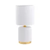 Zuma Line HS8720-WH - Stona lampa 1xE14/40W/230V bela/zlatna