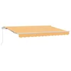 Vidaxl Vlečna tenda Peščena 3,5 x 2,5 m Poliester in aluminij