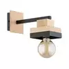 Zidna lampa MIKO 1xE27/15W/230V crna/bež