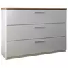 KOMODA 120/87,3/38 cm bela, boja hrasta