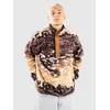 Columbia Helvetia II Printed Half Snap Fleece Half-Zi camel brown sisters