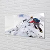 tulup.si Slika na steklu Planinarjenje 125x50 cm 2 obešalnika