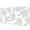 Decormat Namizna podloga Sivi listi 120x60 cm