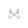 Adjustable cable reserve frame, width/height 400-600 mm, depth 120 mm, galvanized steel