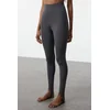 Trendyol Dark Anthracite Brushed Scuba Full Length Sports Leggings