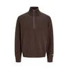 JACK & JONES Pulover JORNORREBRO temno rjava