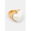 Srebrni prstan AMBUSH Large Pearl Heart Ring