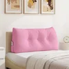 vidaXL Poglavni vzglavnik Roza 100 x 24 x 50 cm blago