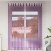 Voile zavjese s petljama 2 kom. ljubičaste 140x260 cm