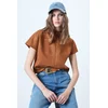 Trend Alacati Stili Ženska bluza Alc-X14615, Smeđa