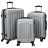 Kofer 3 pcs Srebrno 50 x 31 x 78 cm ABS plastika