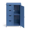 Songmics Kopalniška omarica 30x55x82 cm modra