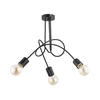 Plafonski luster TANGO 3xE27/15W/230V, crni