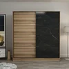 Hanah Home Garderober Kale-3981, 180x210x52 cm, Hrast-crni