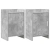 vidaXL Posteljne mize 2 pcs Betonsko siva 40 x 30 x 60 cm