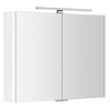Ogledalna omarica LUCIE z lučko LED, 86x70x17cm, bela - Bela - 86x70x17 cm - Sapho - MIRROR CABINET LUCIE - 24 - MDF/laminat - 860 - 700 - 170 - IP44 - 568 - 8 - LED - 14