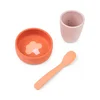 Done By Deer silikonski set za jelo First Meal, Papaya