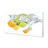 tulup.si Slika na akrilnem steklu Voda citrus 100x50 cm 4 obešalnika