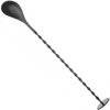 Bar Up Dolga barska žlica za koktajle z muddlerjem, 280 x 35 mm – črna