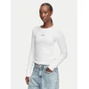 Guess Jeans Bluza W6YP14 K3821 Bela Slim Fit