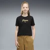 PUMA Essentials Script Glitter Tee Youth, Kids, Black, 15-16Y