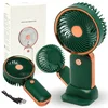 shumee Mini žepni ventilator iz rožnatega zlata z USB polnilno baterijo in stojalom