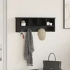 Vješalica za kapute na zidu Zidne Crni hrast 75 x 16 x 26 cm