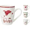 Gastro božična porcelanasta skodelica 340 ml, različni motivi