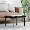 vidaXL Klubska miza Črna Orehovina 60 x 60 x 36 cm Konstruiran les