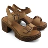 Mona Shoes Ženske sandale, Kožne, Braon