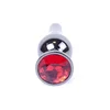 Gardj Europe MyLove Toys – Nakit Dark Silver BUTT PLUG – rdeč
