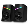 CONNECT IT CSP-1100-BK - SET 2x LED RGB gejmerskih zvučnika 6W/5V, crna