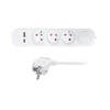 Solight PP111PD20 - Produžni kabl sa prekidačem, 3 utičnice i USB-A/USB-C priključcima za punjenje, 2 m