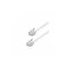 Maxcable Kabl telefonski flat sa konektorima, 10 m, Beli