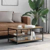 Vidaxl Klubska miza Umetni hrast 90 x 49 x 40 cm Konstruiran les