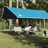 vidaXL Ponjava za kampiranje modra 500x294 cm vodoodporna