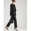 Calvin Klein Hlače iz tkanine LV044F659G Črna Straight Fit