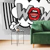Samolepilna tapeta stilski siv pop art – WOW! - 98x66