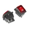 Preklopno stikalo KCD4-R 250V AC IP54 osvetljeno VKLOP-IZKLOP 5 kosov