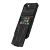 Maska za telefon Wallet Armor za iPhone 15, Crna