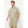 Trendyol Muška majica Tmnss24Po00011, Bež