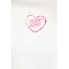 Tommy Jeans Majica HEART roza / bela