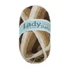 Preja LADY de Luxe BATIK - 100g / 238 m - bela, bež, rjava