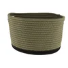Tendance Pletena košara, 25x20 cm Khaki, Crna
