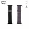 JUST IN CASE 2u1 Narukvica 38-41mm crna MILANESE + siva tekstil