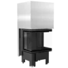 Kratki vgradni kamin NBC/600/400/BLACK