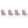 Hanah Home Alfa 495 V4 Stolice, Bež