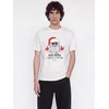 JACK & JONES Majica JJXMAS FUN rdeča/črna/bela