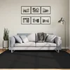 Tepih HUARTE kratkih vlakana mekani i perivi crni 200x200 cm